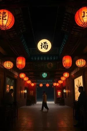 《雾港来信》海报：浓雾笼罩的港口灯塔与邮筒剪影
